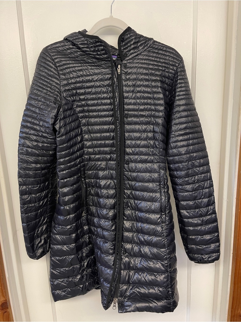 Patagonia Women's Black Lightweight Down Hooded Jacket